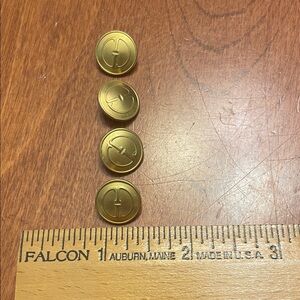 Gold Button Set with Logo